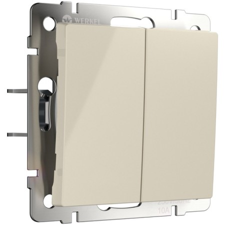 Two -valve switch with self -return (ivory) W1122403