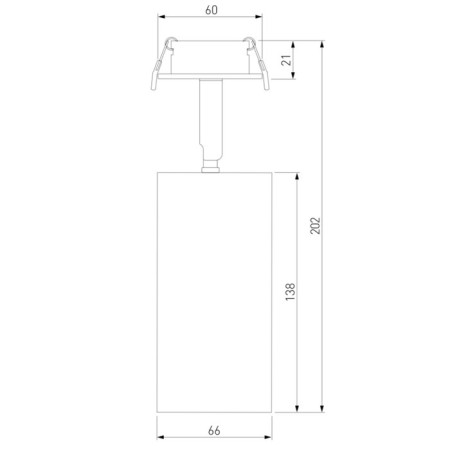 Lamp ceiling Elektrostandard, Diffe LED 15 W, 66x66x208 mm, IP20, black color-2