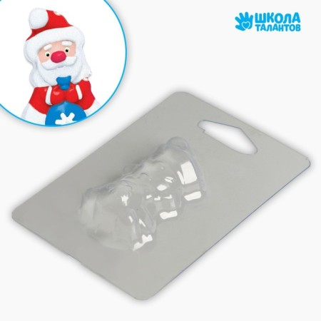 Plastic form for soap "New Year! Santa Claus »4.5 × 6.5 cm