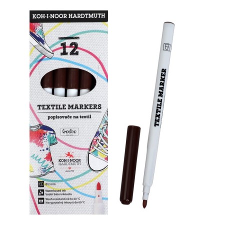 Fabric marker 3.0 mm KOH-I-NOOR 3203/34, letter length 500 m, brown-8