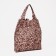 Household bag on the button, brown color