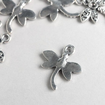 Decor metal for creativity "Dragonfly" (B72256) 1.6x1.5 cm-1