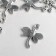 Decor metal for creativity "Dragonfly" (B72256) 1.6x1.5 cm