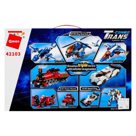 Designer Transformer "Avia Transport", 3 assembly options, 604 parts-3