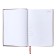 Leduced Diary A5, 160 sheets, Attomex. Orion, solid boumvinyl cover with foam rubber, liesse, block 70 g/m2, brown
