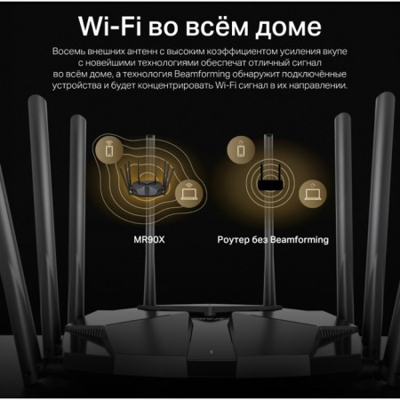 Router wireless Mercusys MR90X AX6000 100/1000/2500Base-T black-7