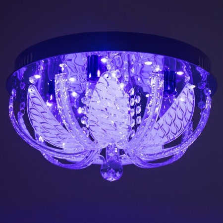 Svetogor chandelier "Dinzhou" 4x60W E27 LED lighting chrome 40x40cm-7