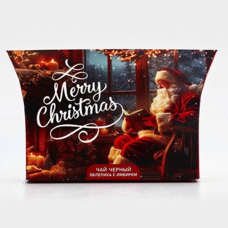 Чай черный Merry Christmas, со вкусом облепихи с имберем, 20 г-2