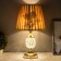 Table lamp "Adventurism" 1x60W E27 gold belt backlight 29x29x43 cm Risalux
