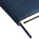 The diary is low, A5, 136 sheets, leatherette, Devente. Seattle, a solid cover with foam rubber, thermoting, perforation, liesse, block 70%, blue
