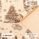 Paper packing craft brown "Snow Village", 70 x 100 cm, 1 sheet