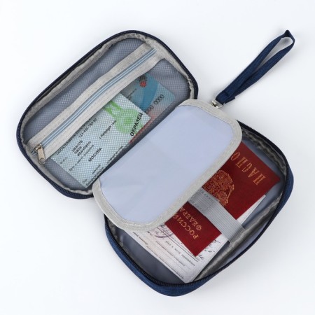 Organizer for the documents “Travel is always a good idea”, Blue, 19 x 13 cm.-6