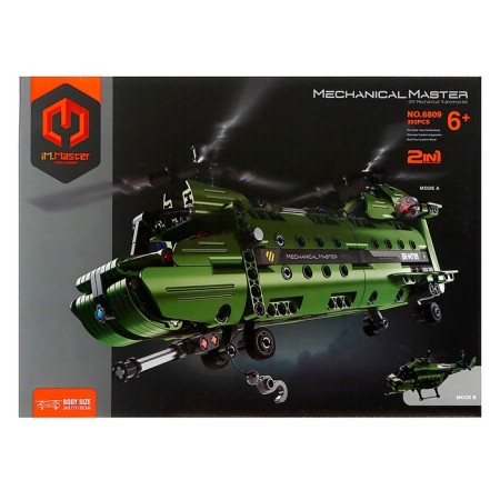 Designer Techno "Military Helicopter", 2 assembly options, 393 parts-5