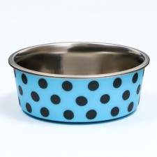 Metal bowl in the plastic case 