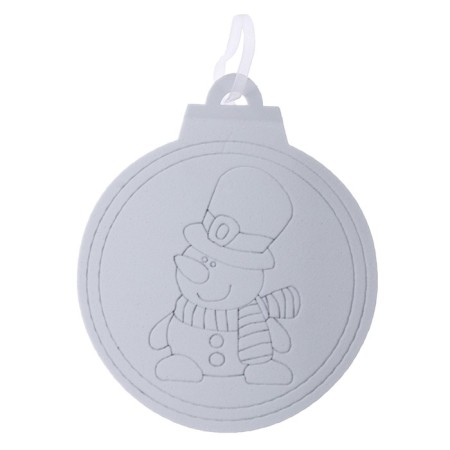 Christmas tree decoration for painting "Model" 4 pcs., Brush-2