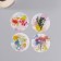 Stick paper "Flower watercolor" d = 3.8 cm 252 pcs in the roll