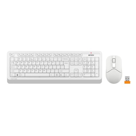 Keyboard + Mouse A4Tech FSTYLER FG1012 CLAV: White Mouse: White USB wireless Multimedia (102943-6