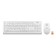Keyboard + Mouse A4Tech FSTYLER FG1012 CLAV: White Mouse: White USB wireless Multimedia (102943