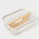 Universal Basket LADOM "Halves", rectangular, with a pen, 32.5 × 24.5 × 11.5 cm, white
