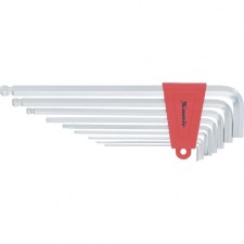 Matrix 16410 keys set, imbusal, HEX, 1.5–10 mm, CRV, 9 pcs., With a ball