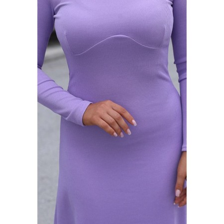 Female dress, size 48, purple color-11