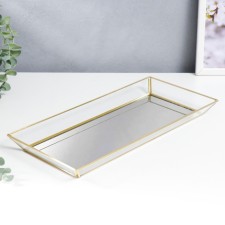 Standing interior glass with a “rectangle” mirror 3x16x35 cm