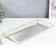 Standing interior glass with a “rectangle” mirror 3x16x35 cm