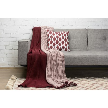 Case on the pillow Traffic Cuts & Pieces, 45x45 cm, burgundy color-5