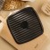 Cover - cast -iron press SL Home, 23 × 23 × 5.5 cm, black color