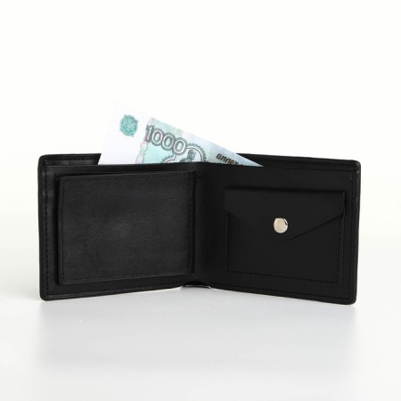 Pearl husband (538), 12*2*10 cm, 2 depth, d/maps, d/coins, without fasteners, black-6