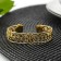 Ring for the Epiphany "plexus", 6 × 5.5 × 1.5 cm, gold color