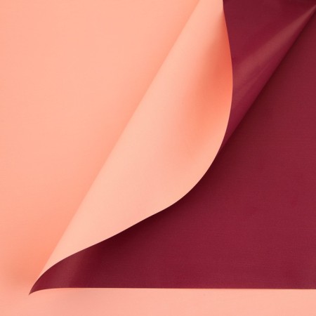 Flower Flower Flower Packing powder borders "Bordeaux + peach", 50 μm 0.5 x 10 m