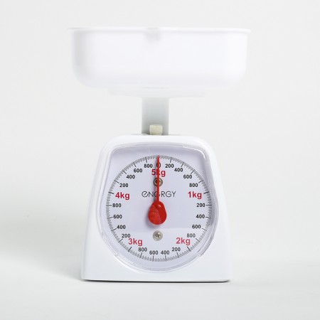Energy EN-406MK kitchen scales, mechanical, up to 5 kg, white-1
