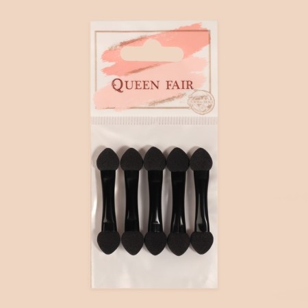 Set of applicators for shadows, 5 pcs, 4.3 cm, bilateral, black color-5