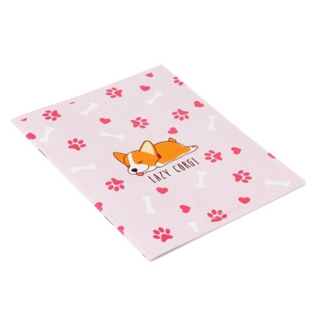 AT A5 Sketches, 16 sheets Lazy Corgi, cover Cardboard Cover, Block 100 g/m2-2