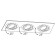 The built-in lamp Technical DL024-2-03S, GU10, 3x50 W, 92x256x60 mm, silver