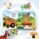 Cardboard book with puzzles “By fields, by fields!”, “Blue Tractor”, 12 p.