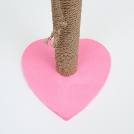 Claw-Stolbik "Heart", 30 x 30 x 50 cm, pink-5