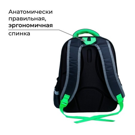 School backpack 39x30x14 cm "September 1: World of Football"-3