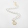 The necklace "Pearls" is an elegant cross, color gold, 40cm
