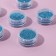 A set of sparkles for decor, small grinding, color bright blue, 6 pieces