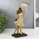 Souvenir Polystone "Mom with her son on a walk under the umbrella" Beige 28x11x8 cm