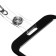 Badge carman vertical external 96*56mm, orally 85*54mm, metal, black, roulette 40cm