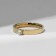 Xuping Ring Standard, white color in gold, size 18