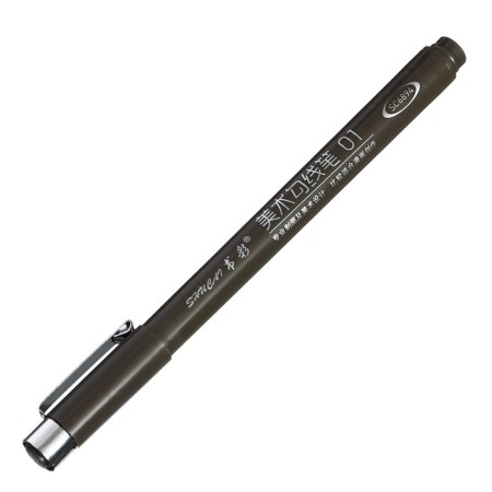 Set of markers-liners, 12 pieces, 0.05-3.00 mm, black-4