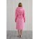 Women's bathrobe with a hood, size 52, pink, Makra