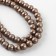 Glass beads, set 78 pcs., Size 1 pc. - 10 mm, brown color