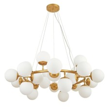 Suspended chandelier Arte Lamp Bolla A1664SP-25GO, E14, 25x40 W, 100x100x38 cm, golden