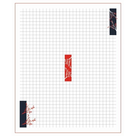 Notebook of 48 sheets in the cage "Anime. Boy and sky", covered cardboard, matte lamination, selective UV-polish, internal block design, offset-15