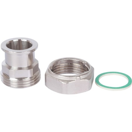 Detacible connection Stout SDG-0019-010025, 1 ", flat seal, nickelled brass